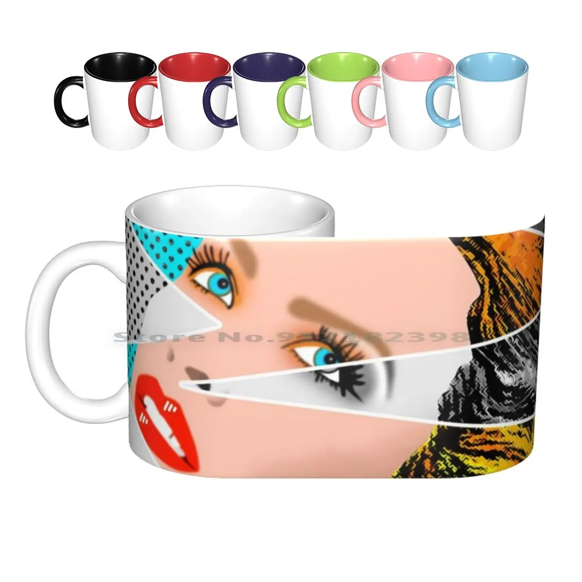 Pop V3 Ceramic Mugs Coffee Cups Milk Tea Mug Kylie Minogue Pop Star Singer Icon Music Pop Music Star Famous People Actress