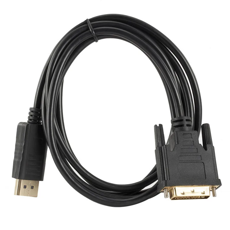 1.8M Professional DP to DVI Converter Cord Display Port Male to DVI-D 24+1Pin Male Monitor Display Adapter Cable