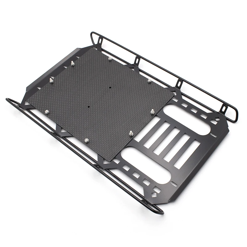 KYX Racing Metal Roof Rack with Carbon Fibre Panel 253x168mm Upgrades Parts Accessories for RC Crawler Car Traxxas TRX4 G500