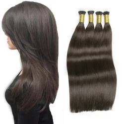 Toysww cabelo virgem nano anel links extensões do cabelo humano 1 g/s queratina pré-ligado reta nano ponta cabelo europeu