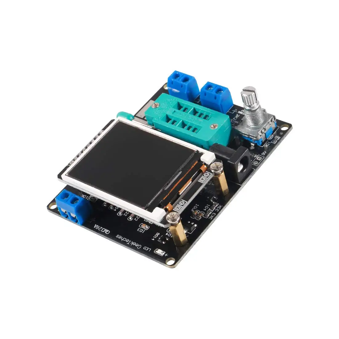 LCD GM328A ترانزستور اختبار ديود السعة ESR الجهد تردد متر PWM مربع موجة إشارة مولد مجموعات الإلكترونية
