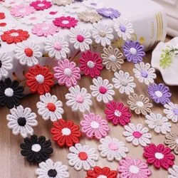 2Yard/Lot Multicolor Flower Embroidered Lace Ribbon Trim Fabric Wedding Dress Sewing Lace Supplies Material Clothing Accessories