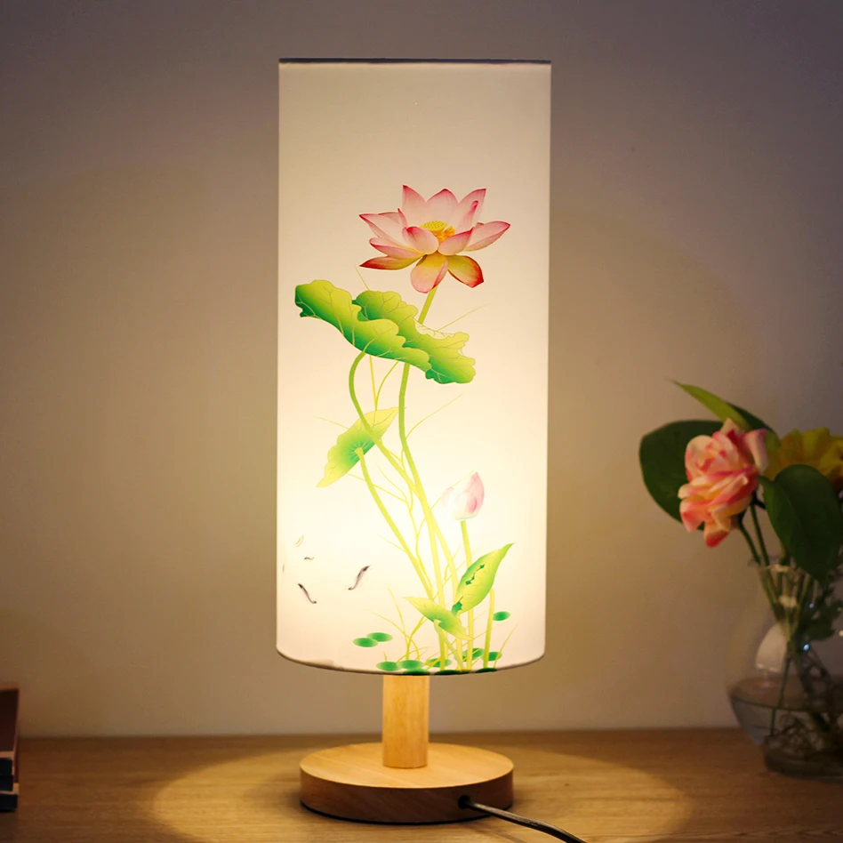 

Chinese Wind Table Lamp Modern Chinese Bedroom Bedside Table Lamp Creative Warm Chinese Style Table Lamp