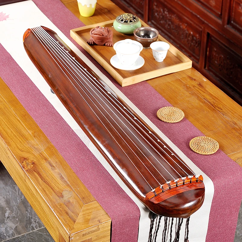 Guqin zither Portable Practice Handmade Fuxi Chaotic lyre