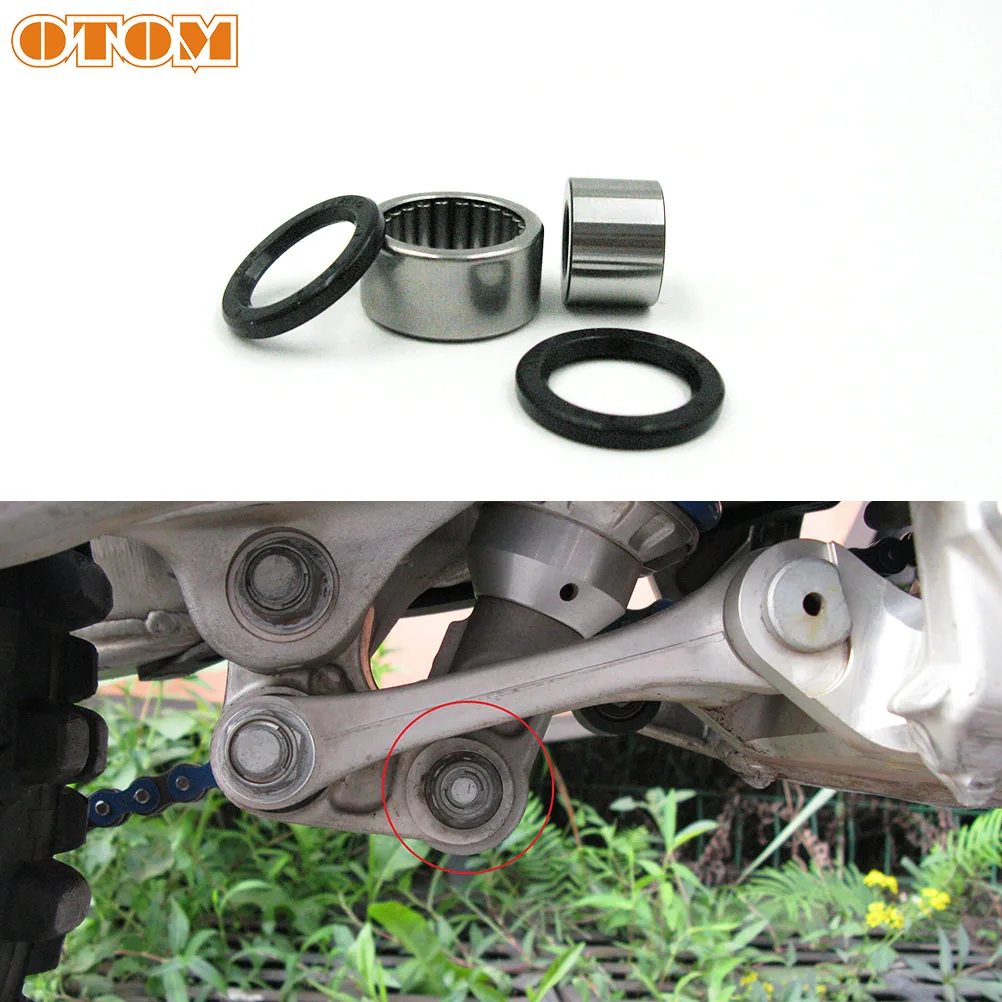 OTOM Motorcycle Rear Shock Absorption Lower Rocker Linkage ARM Triangle Lever Maintenance Kit Bearing Oil Seal For YAMAHA YZ250F