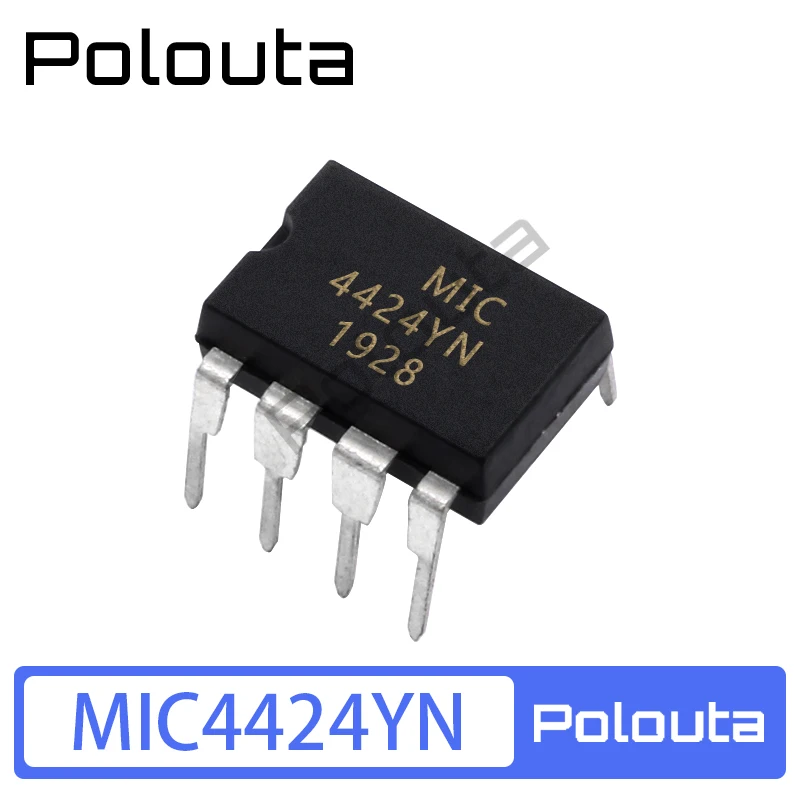 5 Pcs/Set Polouta MIC4424YN DIP-8 MOSFET Driver Electric Acoustic Components Kits Arduino Nano Integrated Circuit