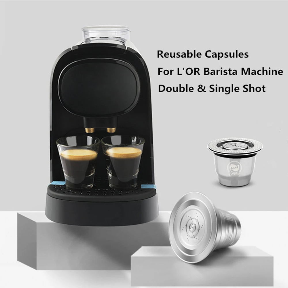 

Refillable Stainless Steel Coffee Capsule Pod For L'Or Barista LM8012 Machine Coffee filters For LOR Machine