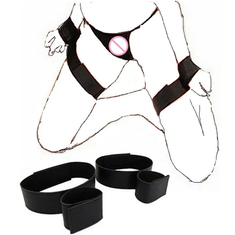 BDSM Handcuffs Bondage Restraint Belt Harness Holder Strap-on Nylon Waist Massage Sex Toys For Women Masturbator Slave Fetish