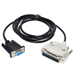 RS232 D-SUB 9PIN DB9 FEMALE TO D-SUB 25PIN DB25 MALE ADAPTER NULL-MODEM SERIAL CABLE FULL HANDSHAKING FOR AMIGA EXPLORER TO PC