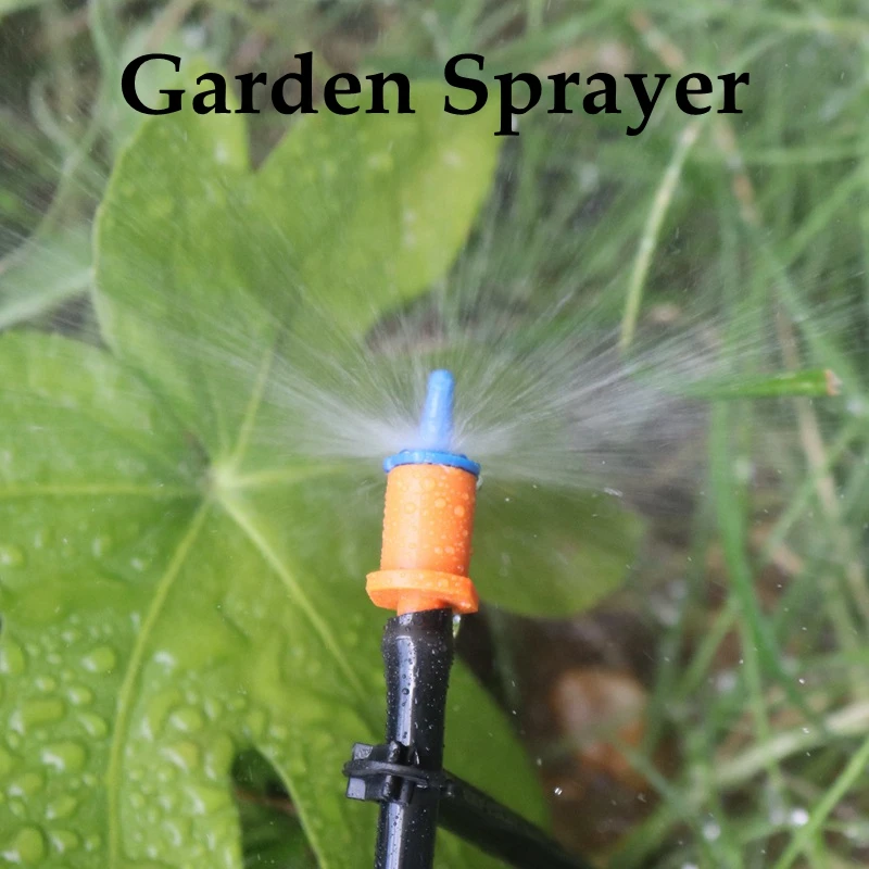 5~100pcs Mini Sprayer Head Mist 360° Atomizing Nozzle Watering Sprinkler Garden Irrigation Accessory Plants Vegetable Watering