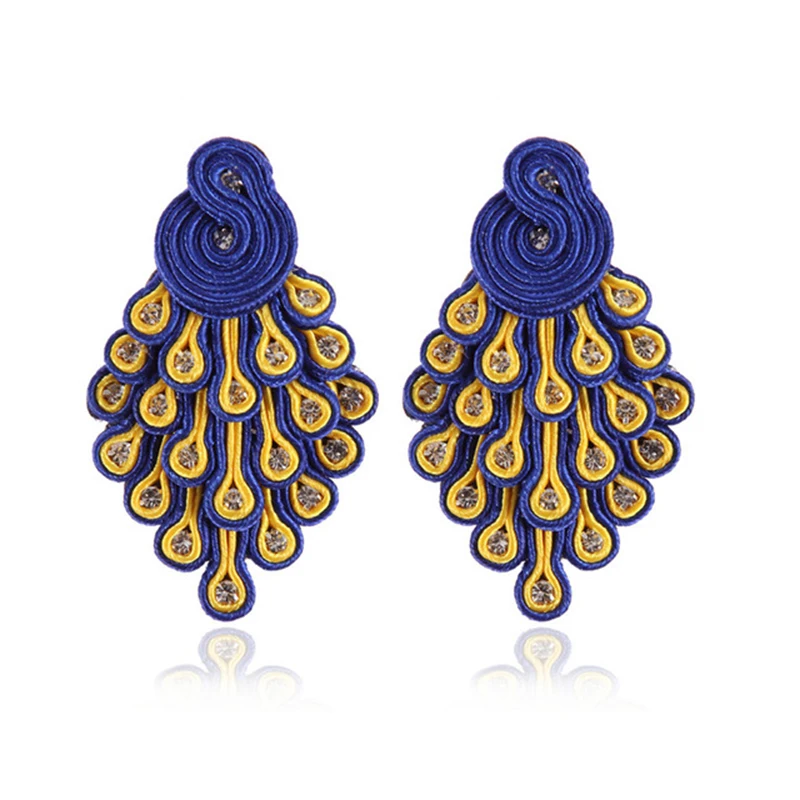KpacoTa Soutache jewelry making Earrings Bracelets Set jewelry Handmade Soutache Earring delicate bracelet women Fashion Weaving