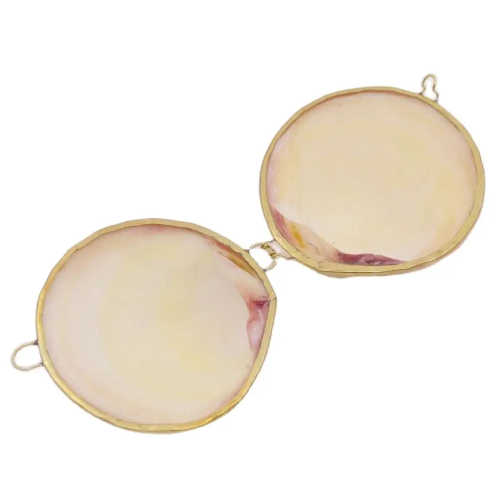 1 PCS 65mm-75mm Natural White Pink Mother of Pearl Smooth Clam Shell Box Jewelry Packaging