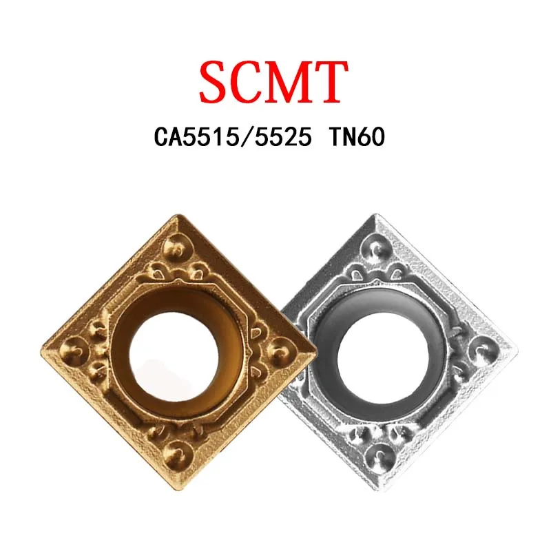 SCMT SCMT09 SCMT09T304HQ SCMT09T308HQ CA5525 CA5515 TN60 CNC Inserts 10PCS Square Inside Hole Turning Tool Machine Lathe Cutter