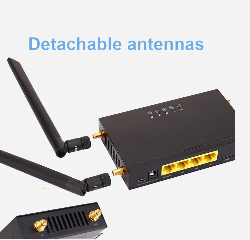 Imagem -03 - Industrial Lte Cpe Sinal Forte Suport 32 Usuários Wifi com Slot para Cartão Sim 4g Roteador Wi-fi Gc111 300mbps Cat4