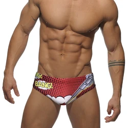 Summer Mens Sexy Low Waist Swimwear Sport Beach Surfing Bathing Swimsuits Male Quick Dry Breathable Vintage Swimming Briefs