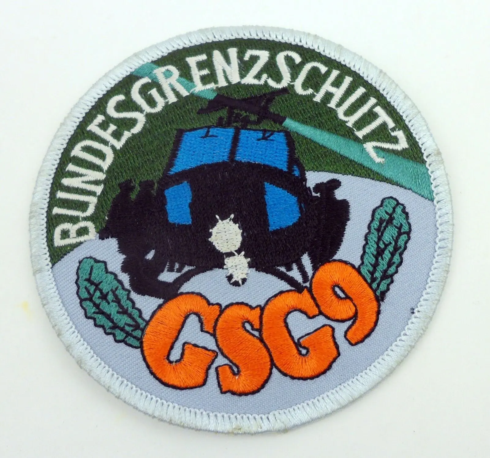 German Special Forces GSG9 Grenzschutz-Gruppe 9 Iron On Patch 3 5/8