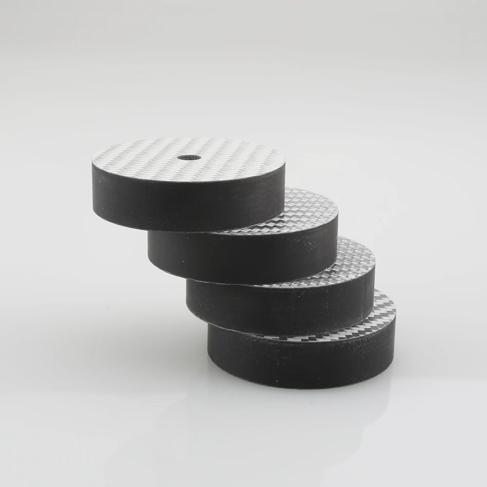 CF4010W, белая изоляция для колонок из углеродного волокна, 40x10 мм, базовая колодка с шипами, башмак Hifi