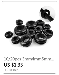 1/10p einseitige Gummitüllen zum Schutz, Ring15/17/20/22/25/27/30/32/35/40/45/50/70 mm, geruchlose Gummidichtung zum Schutz des Drahts – Detail 25
