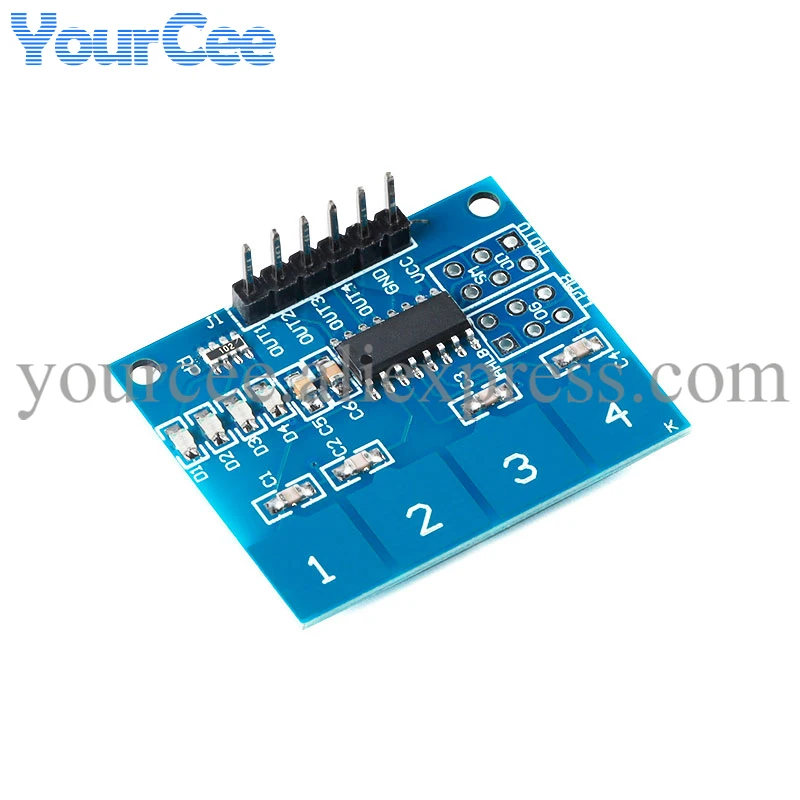 TTP223 TTP224 TTP226 TTP229 Touch Key Button Switch Module Single 4/8/16 Channel Touching Capacitive Sensor For Arduino