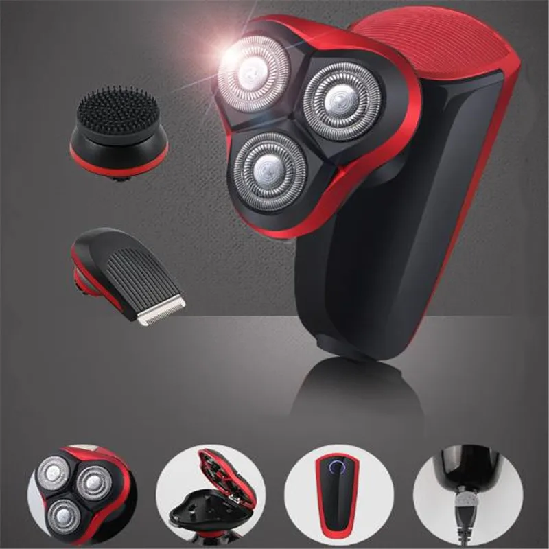 Washable Electric Bald Head Shaver 3D Razor Face Trimmer Man Grooming Kit Self Skull Clipper Haircut Baldhead Shaving Machine