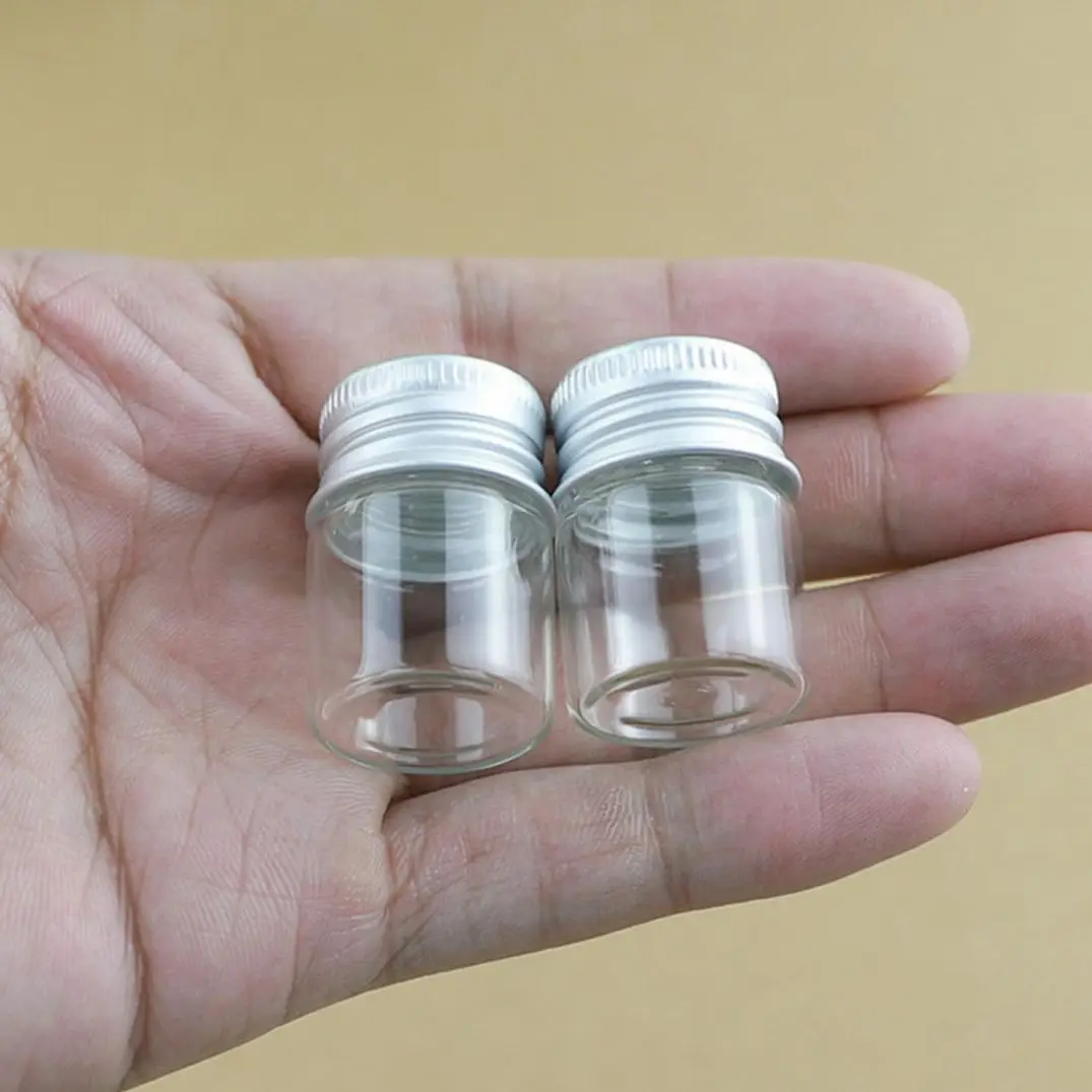 50pcs/lot 22*30mm 5ml Tiny Glass Bottles storage bottles & jar Glass Small Jars Vials Mini Containers DECORATIVE Bottles