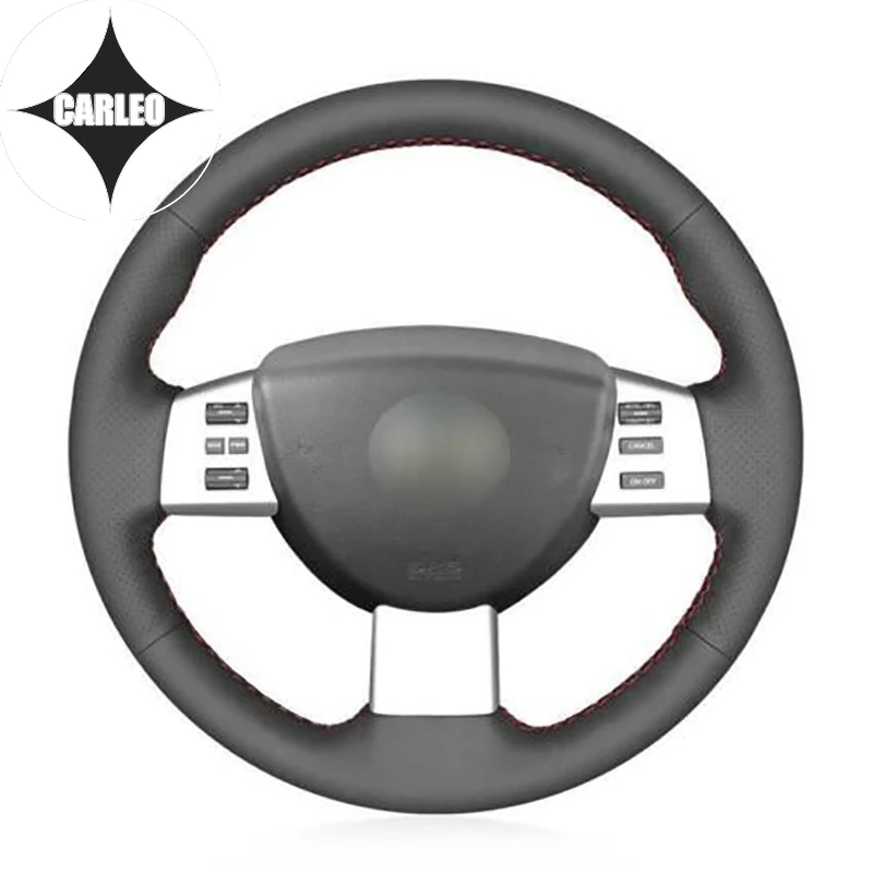 DIY Car Steering Wheel Cover for Nissan Murano Genuine Perforated Leather Custom Hand Stitching Holder Top Layer Wrap