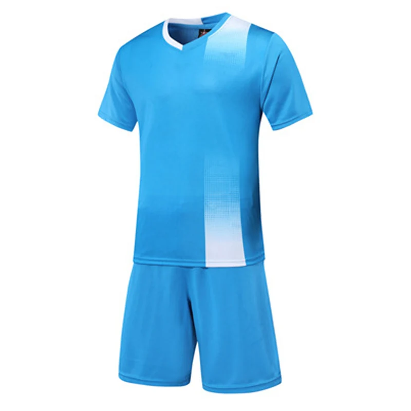 Custom Print Men Boys Short Sleeve Soccer Jerseys Set Breathable Kids Football Uniform Futsal Shirts+Shorts Traning Sports Suit