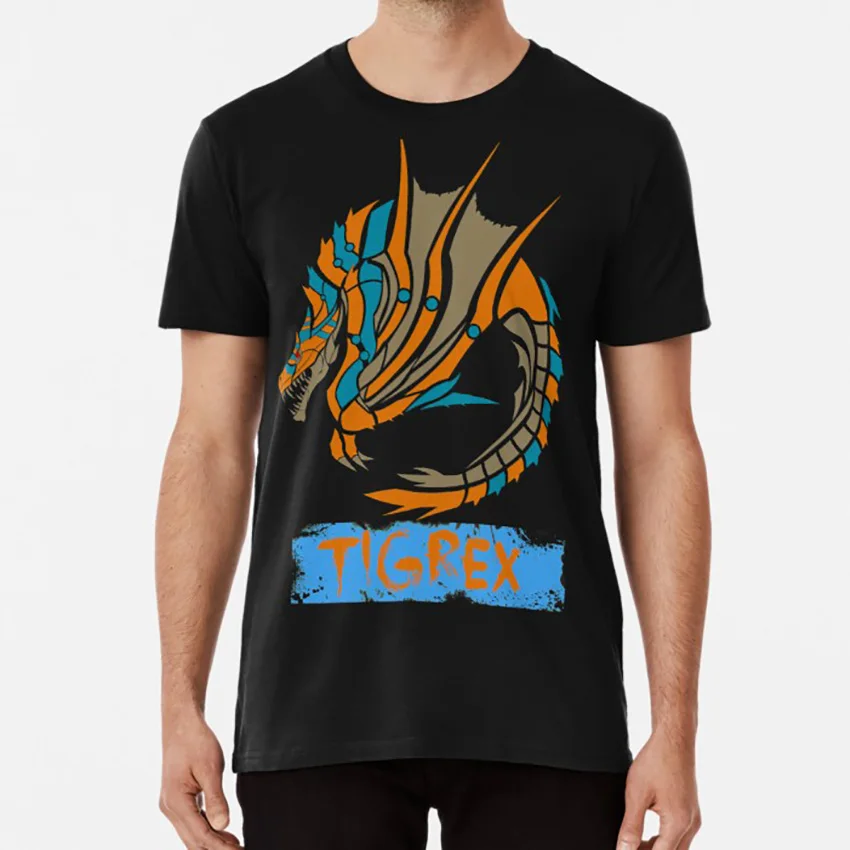 The Circular Roaring Wyvern T Shirt Monster Hunter Tigrex