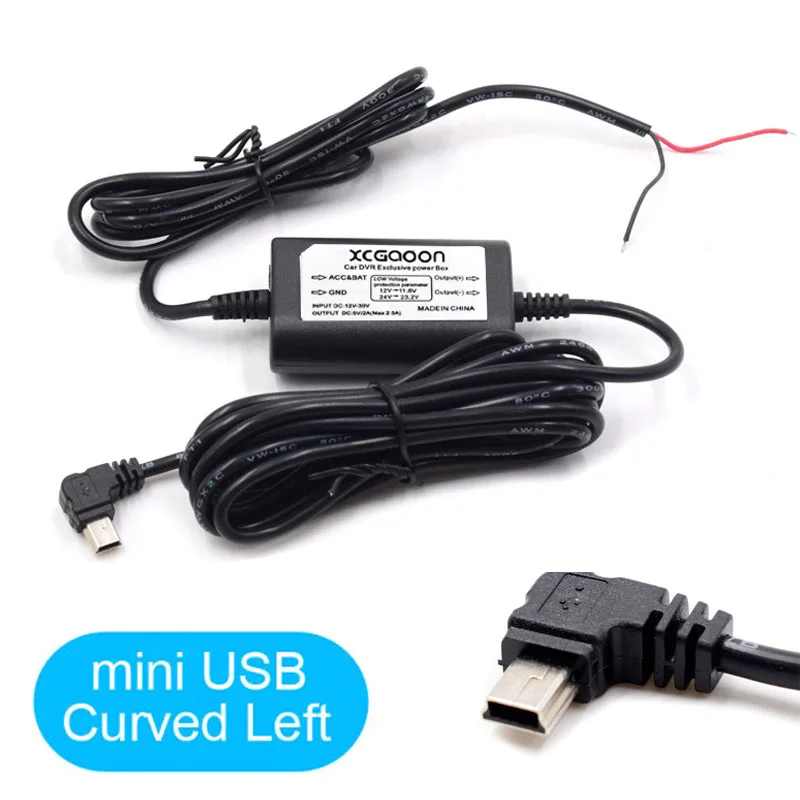 5V 2A Auto Dash Cam Camera Recorder Voertuig DVR Hardwire Kit Snoer Met Mini /Micro /Type-C PD USB Oplaadinterface 3.1Meter