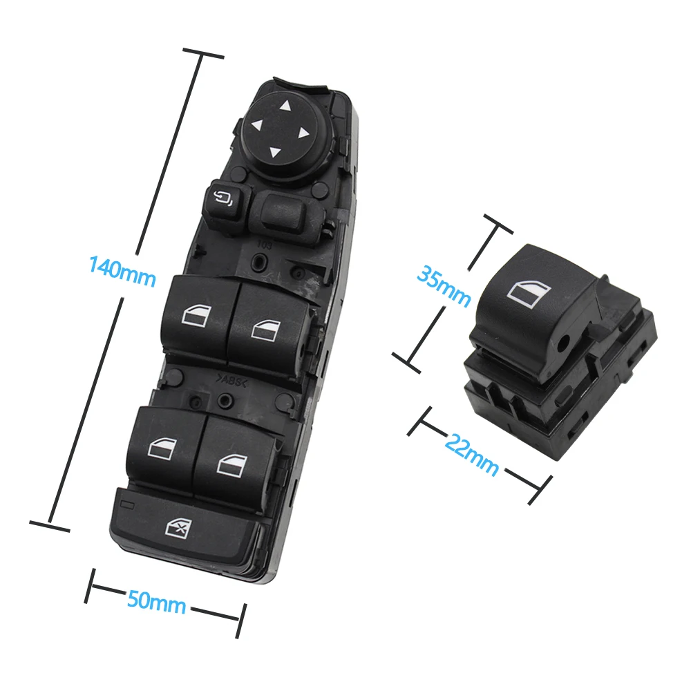 Electrical Power Chrome Master Window Switch Control Button Regulator For BMW 3 5 7 X3 X4 F30 F35 F25 F26 F07 F10 F18 F01 F02