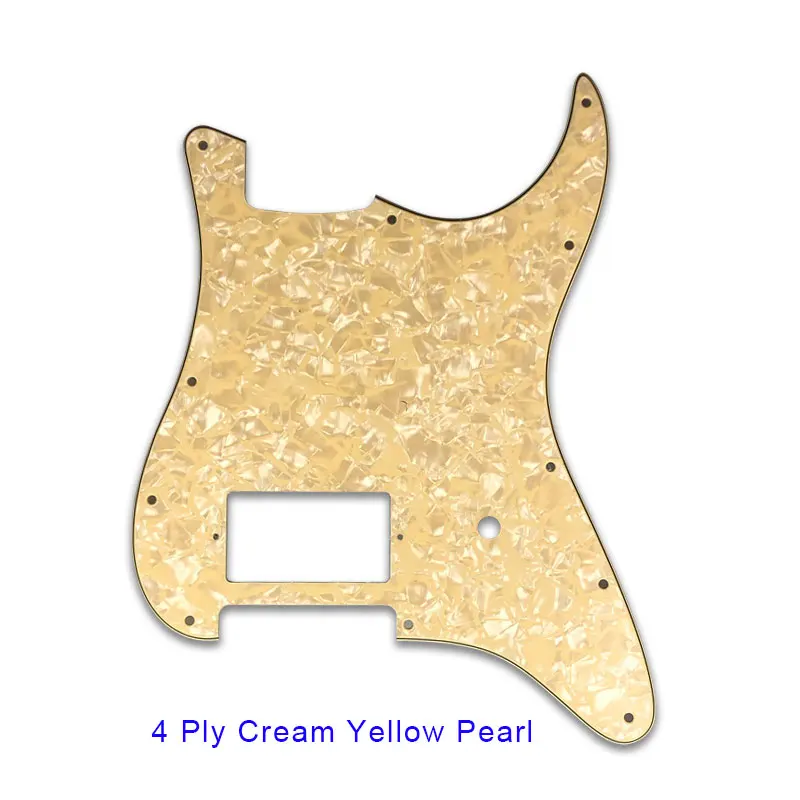 Pleroo Custom Parts - For FD US 11 Mounting Screw Hole Standard Start H PAF Guitar Pickguard With Brige Humbucker