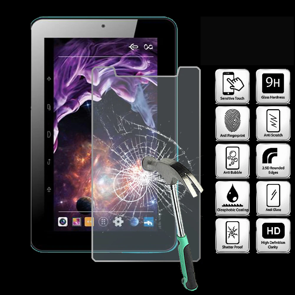 For ESTAR Intel Beauty HD Quad 7.0" - Tablet Tempered Glass Screen Protector Cover Explosion-Proof Anti-Scratch Screen Film