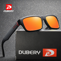 DUBERY Vintage Sunglasses Polarized Men's Sun Glasses For Men Square Shades Driving Black Summer Oculos Male 8 Colors Model 189