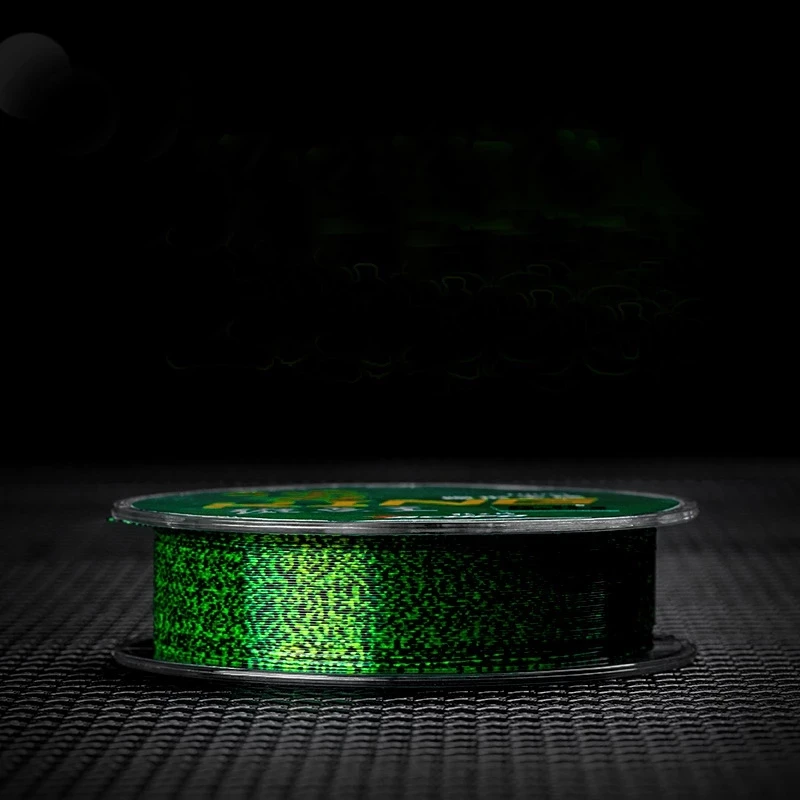 100M Speckle carp fluorocarbon Fishing Line Thread Line 3D Invisible Camouflage Nylon Rubber Thread Fishing Line Algae Line