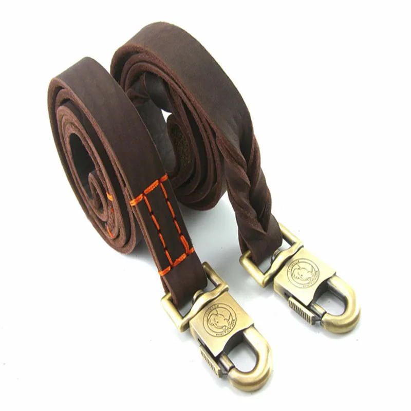 Pet leash, widened leash leather products, large dog leash, durable and practical