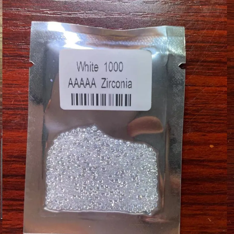 1000pcs 0.8~3.0mm Multicolor Loose CZ Stone Small size Round Brilliant Cut Cubic Zirconia Synthetic Gems For Jewelry