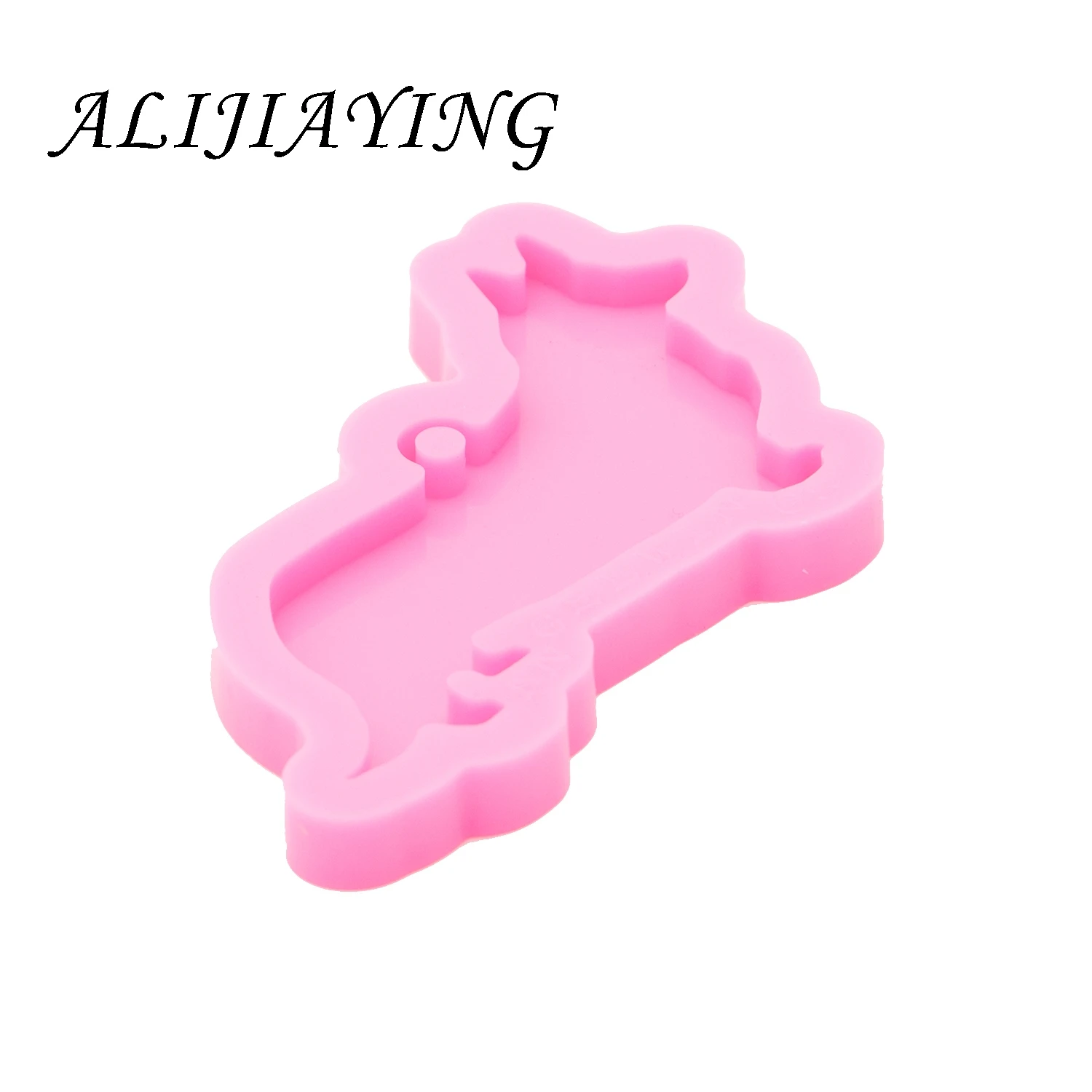 Shiny Silicone Corgi Mold for keychain pendant - Dog Pug Resin Crafting Mold - Diy Epoxy Resin Molds Jewelry Making DY0813