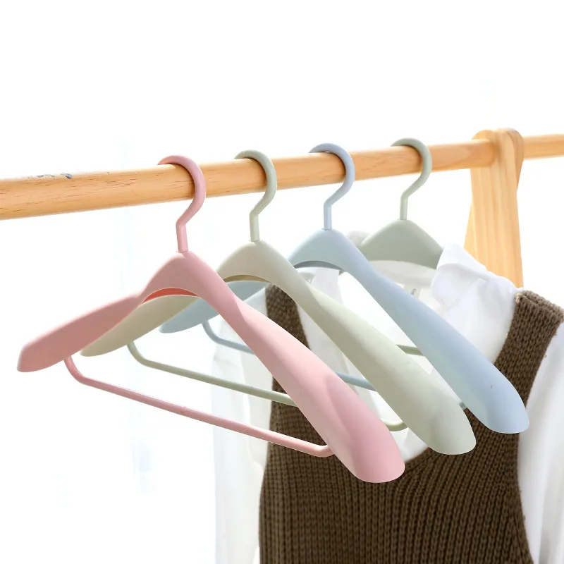 

5Pcs 360° Rotatable Clothing Hangers Plastic Clothes Anti-slip Traceless Thickened Wardrobe Space Saver Coat Hanger Storage Rack