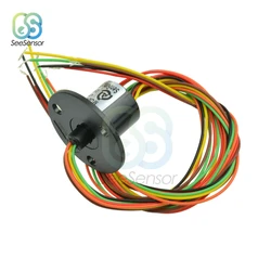 12.5mm 0-300Rpm 6 Wires 2A per circuits Capsule Slip Ring AC 240V for Monitoring System Robotics