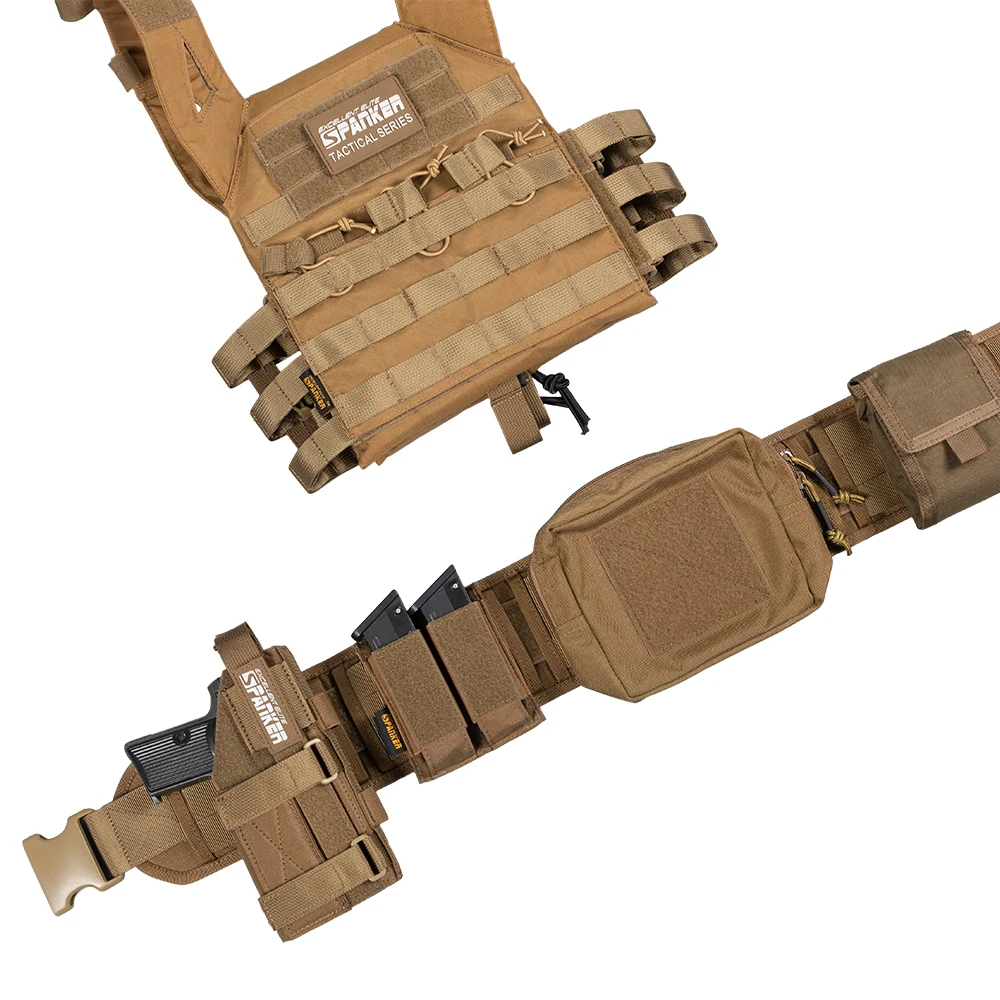 Exzellenter Elite Spanker Taktischer Gürtel Schnellverschluss Canvas-Hüftgurt Outdoor-Jagdgürtel Multifunktional im Militärstil – Detail 8