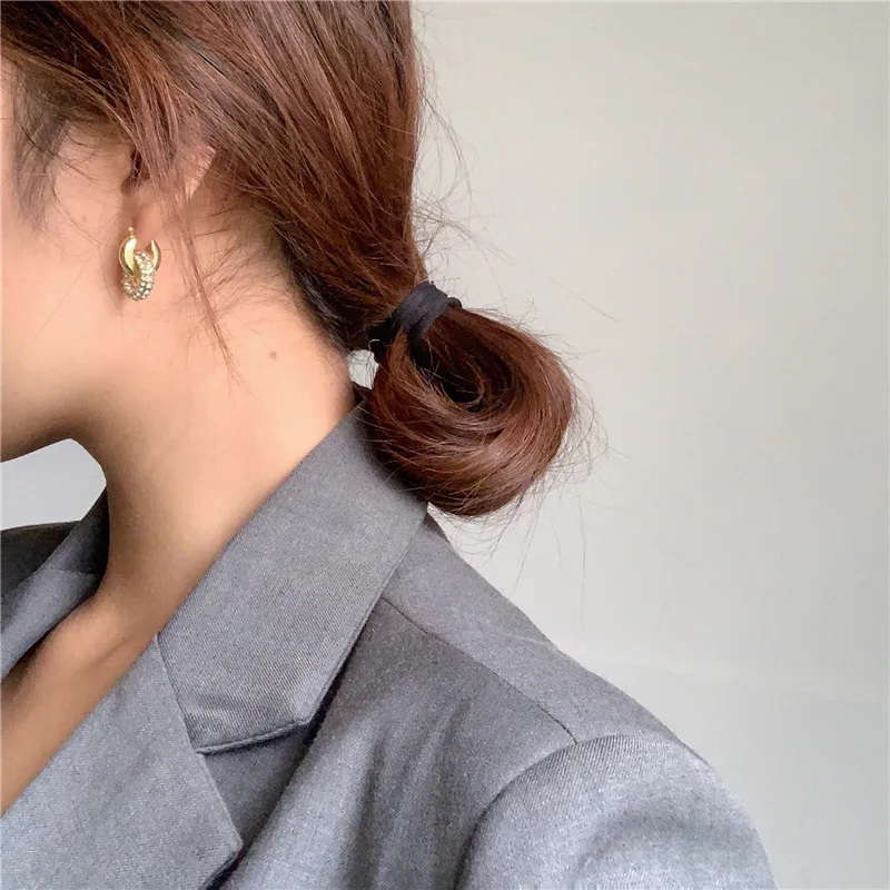 Hiphop Multi Crystal Circles Drop Earrings for Women Rock Jewelry Vintage Metal Earring Female Brincos Hyperbole Bijoux 2020