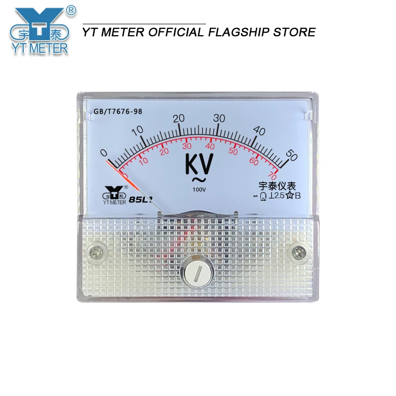 85l1 AC high voltage voltmeter 3.6kV 6kV 7.2kV 10kV 12kV pointer meter 100V input matching voltmeter transformer is not directly