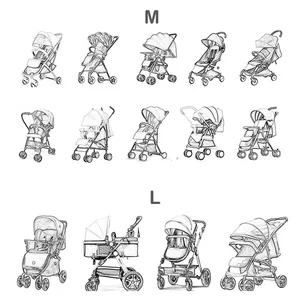 Eva undurchlässiger wasserdicht für Kinderwagen, Accessoires Baby Kinderwagen, Regenmantel, transparenter Wind, Staubschild, offener Reißverschluss 10 Hauptverkaufsplastikstuhlabdeckung - №7