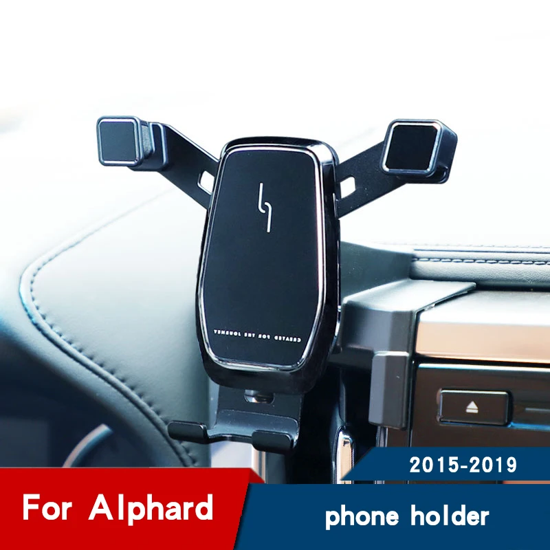 

Car Phone Holder for Toyota Alphard 30 Mobile phone stand air vent Mobile phone holder Navigation bracket accessories 2018 2019