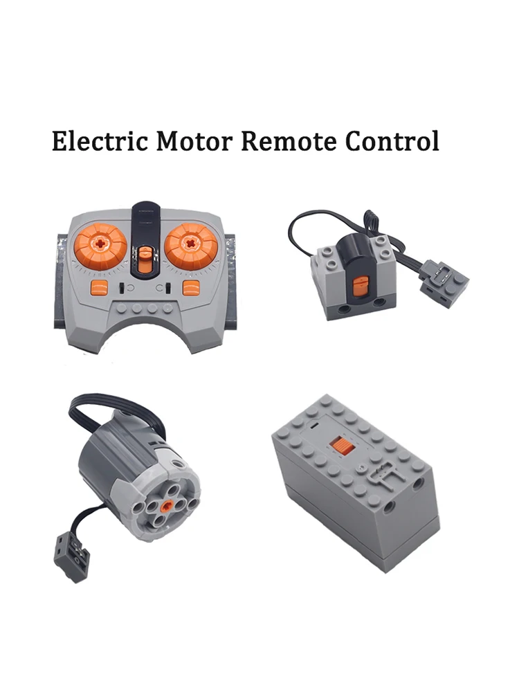 Technische Teile Motor Multi Power Funktionen PF Modell Sets Bausteine Servo Zug M L XL Motor Mit Batterie Box DIY Spielzeug