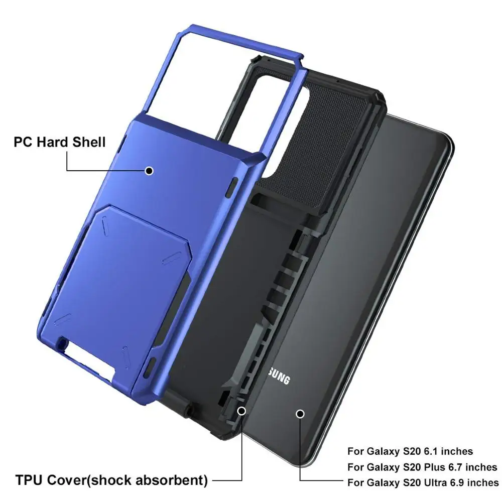 Case for Samsung Galaxy S20 Plus Ultra Case Wallet 5-Card Pocket Card Slot Cover For Samsung S20 Ultra Fundas S20+ S20plus S 20