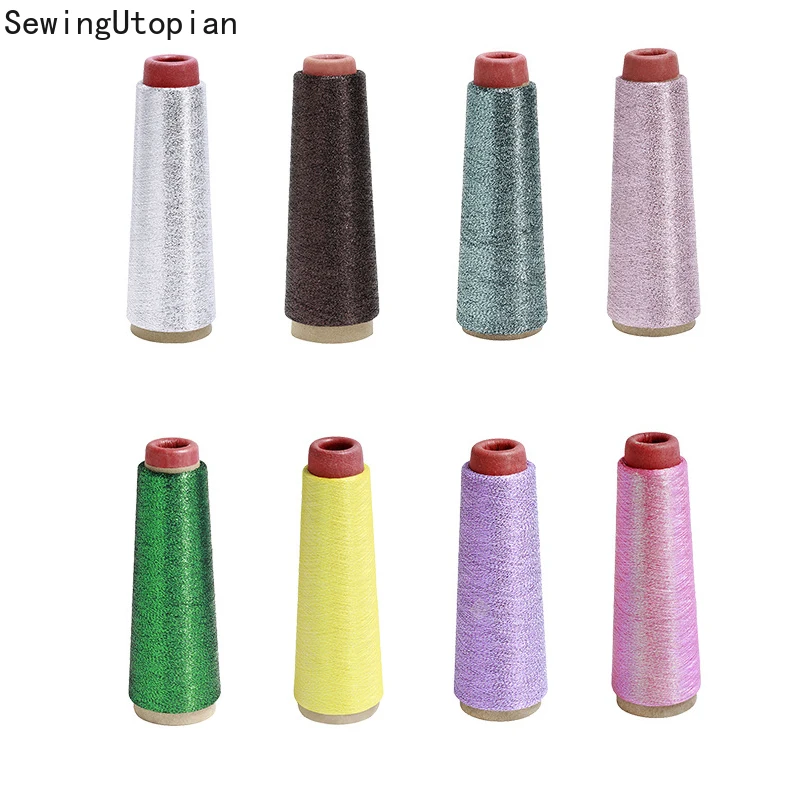 Sewing Machine Cone Threads Polyester Overlocking All Purpose Golden Silver Color Sewing Thread Sewing Machines Thread