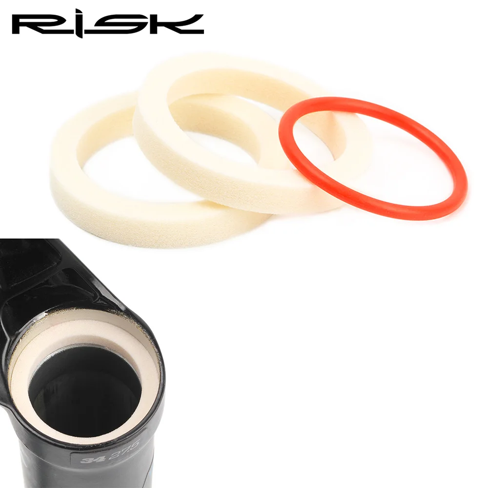 2pcs Bicycle Front Fork Sponge Ring Oil Foam Absorb Seal With Itinerary Ring 32/34/35/36mm MTB Bike Front Shock Maintenance Tool