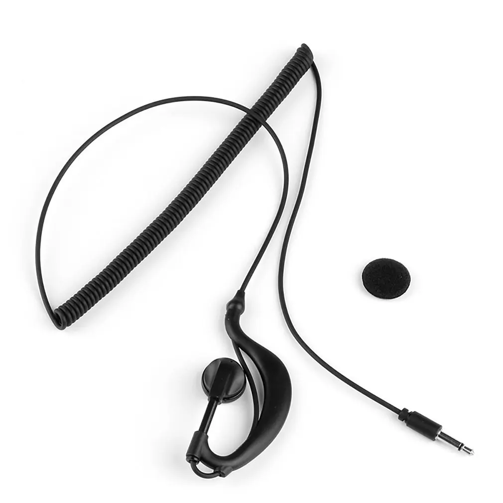 3.5mm Curved Mono Earphone Listen Only Earpiece Wireless In-ear ONLENY Line Type Hybrid Technology Common Headphone,sport