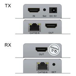 50m HD 1080P HDMI Extender RJ45 1x1 Splitter HDMI sender&receiver HDMI with CAT5e  Cat6 RJ45 ethernet cable for PC TV